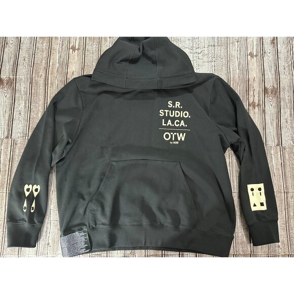 S.R. Studio. LA. CA. OTW Sterling Graphic Hoodie Sz L color black NWT $200
